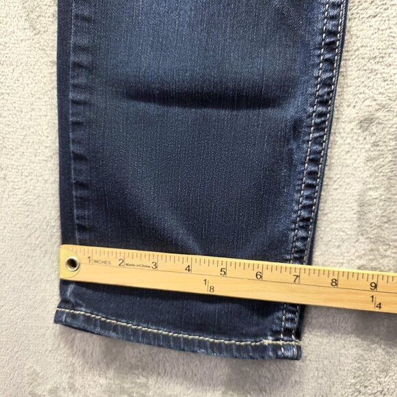 Silver Jeans Suki Capri Womens 32 Denim Super Stretch Embroidered Pockets Jeans - Picture 12 of 12